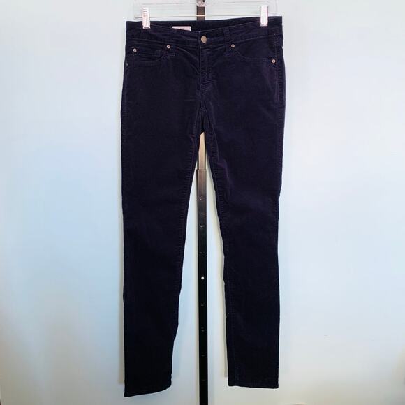 Gap Always Skinny Velvet Pants in Dark Indigo Size 26 - Picture 2 of 8